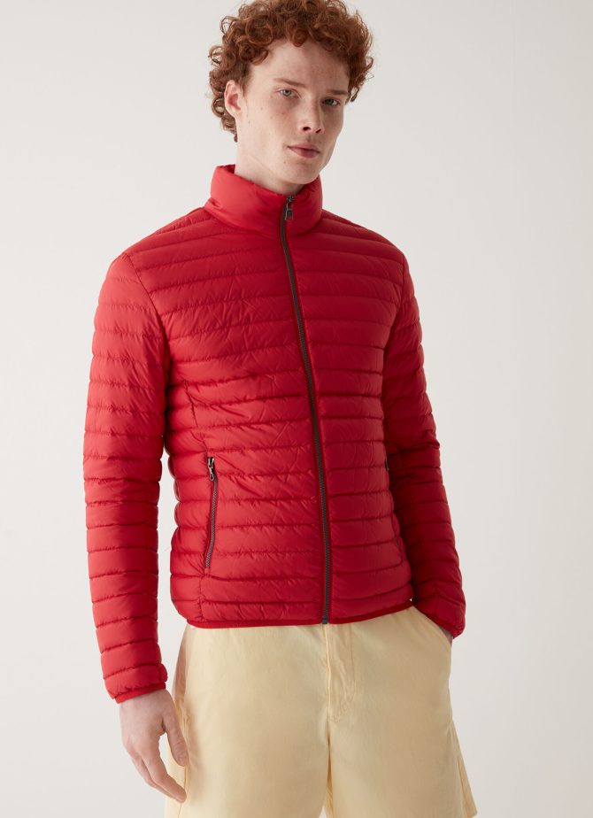 Sporty down jacket with padded collar - Image 2
