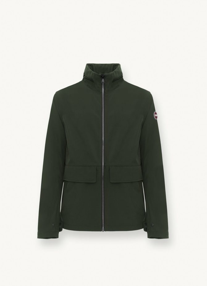 Softshell with foldaway hood