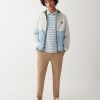 Reversible colour block jacket