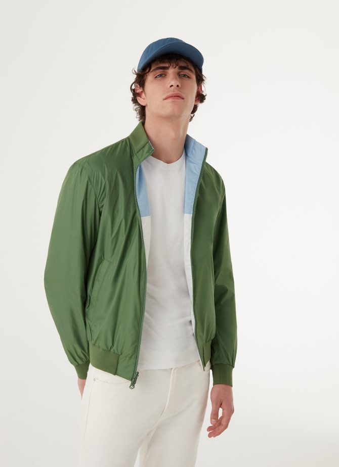 Reversible colour block bomber jacket - Image 2