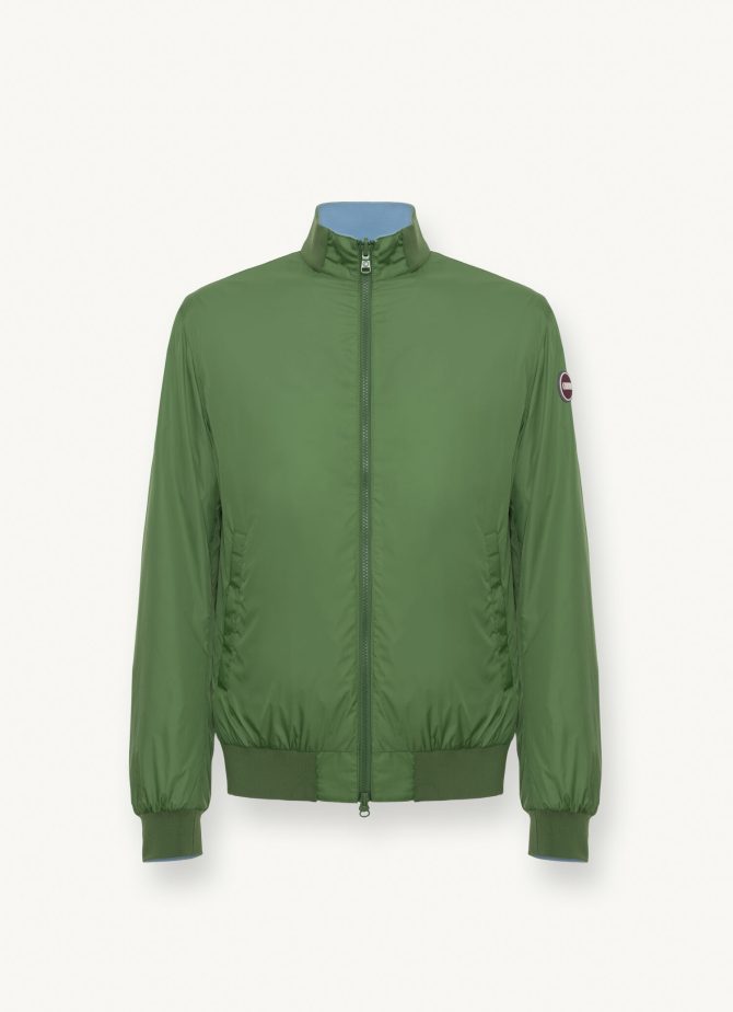 Reversible colour block bomber jacket - Image 6