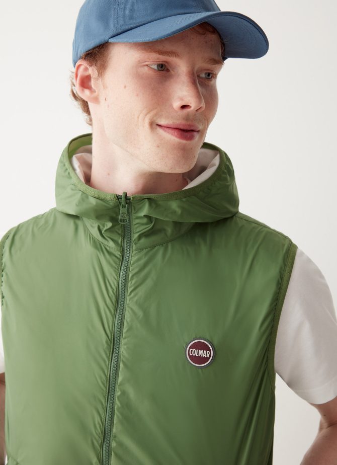 Colour block reversible gilet - Image 2