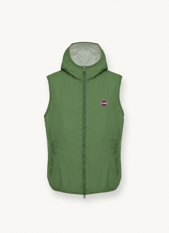 Colour block reversible gilet - Image 6