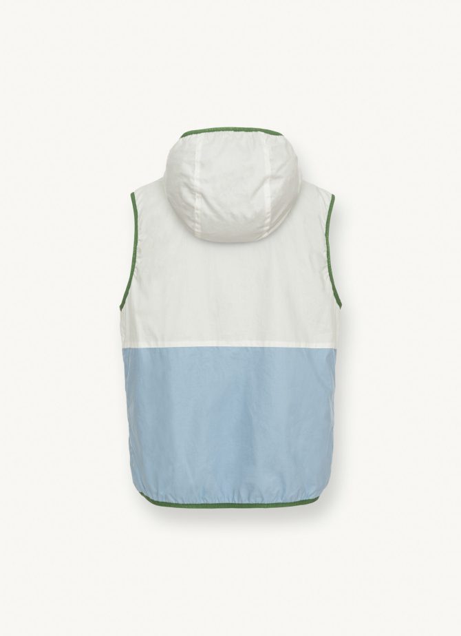 Colour block reversible gilet - Image 5
