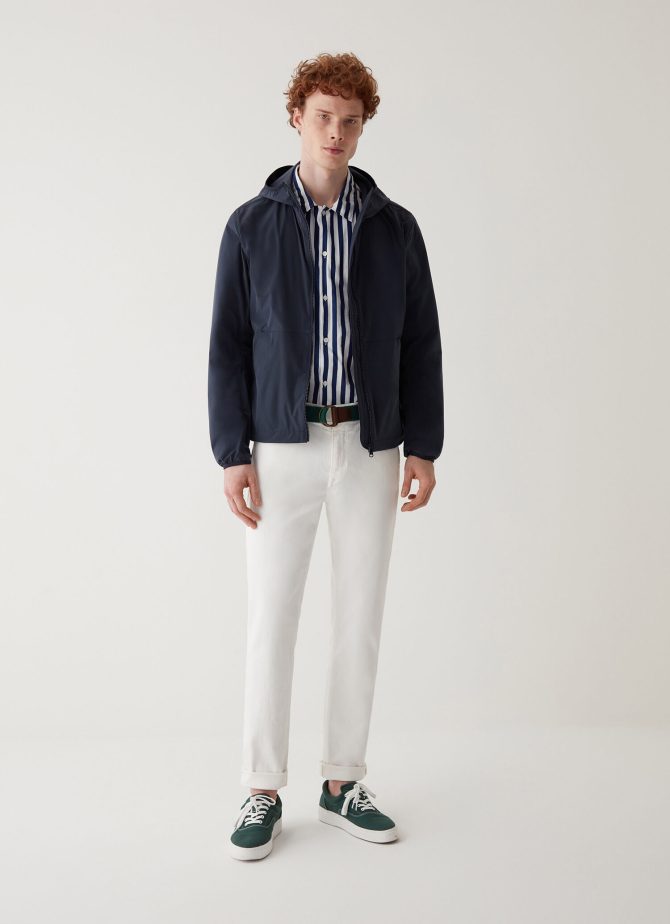Unlined stretch jacket with hood - Image 3