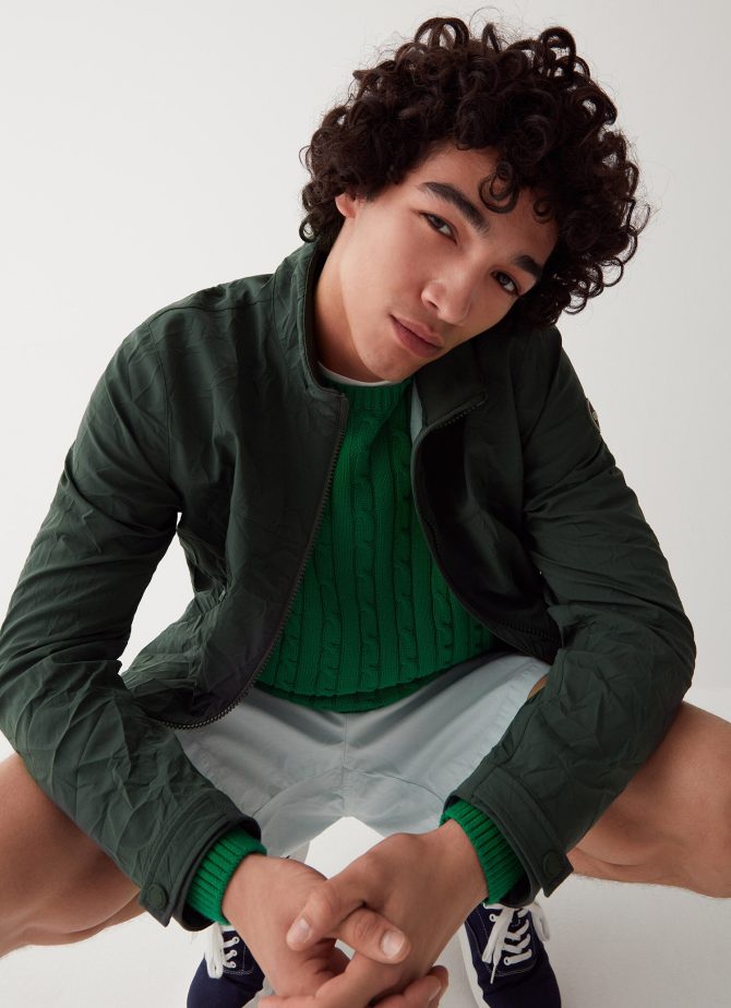 Crumpled effect 3L jacket