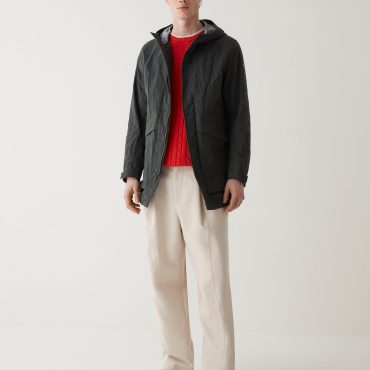 3L wrinkled effect parka