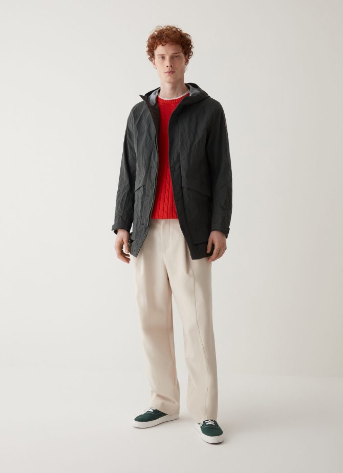 3L wrinkled effect parka