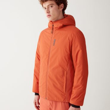 Hooded jacket in ripstop fabric