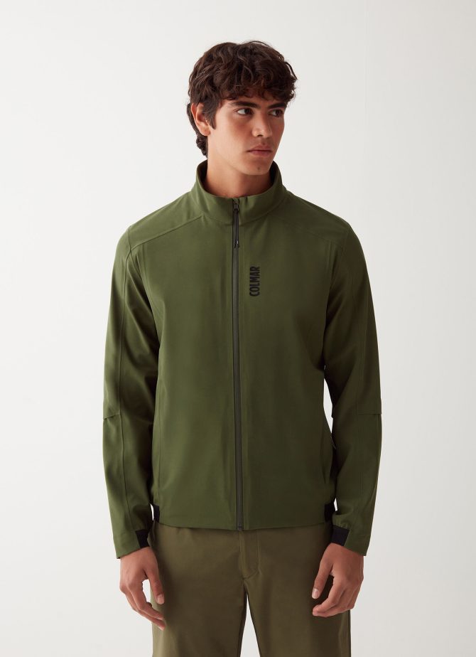 Partially heat-sealed softshell jacket