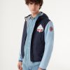 Colour block Varsity cotton jacket - Image 3