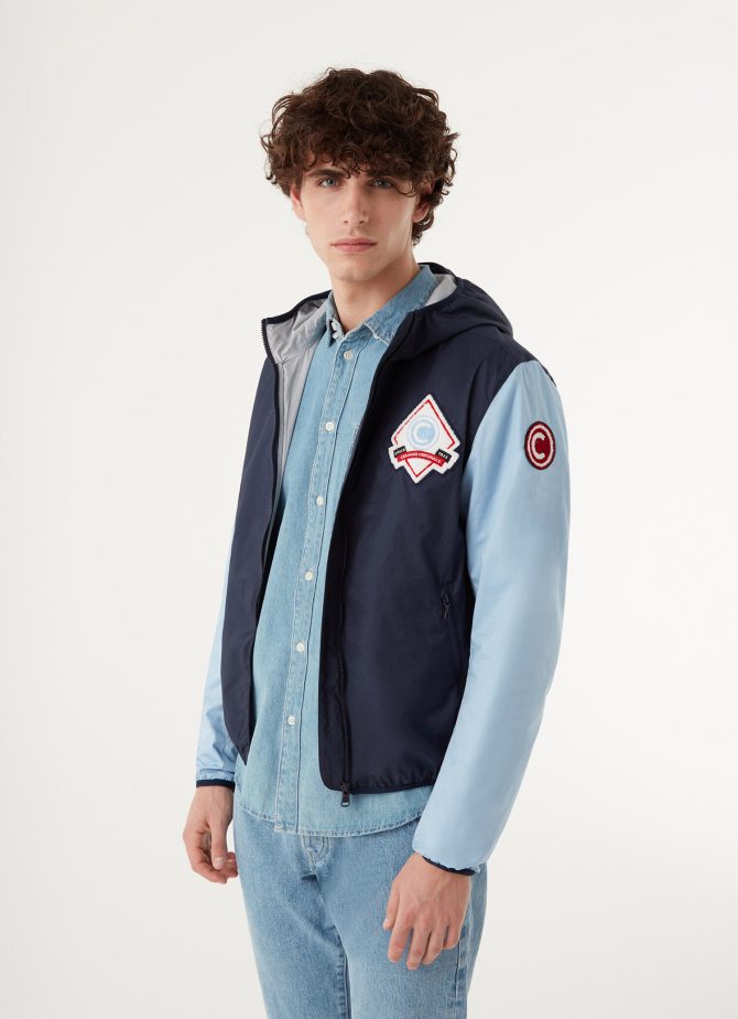Colour block Varsity cotton jacket - Image 3