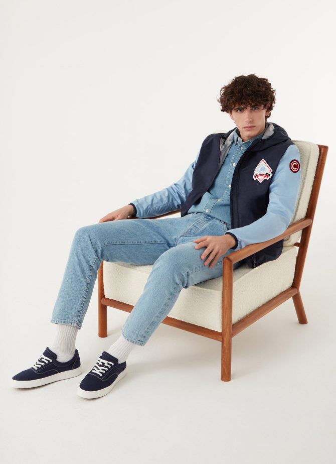 Colour block Varsity cotton jacket - Image 2