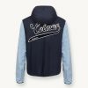 Colour block Varsity cotton jacket - Image 5
