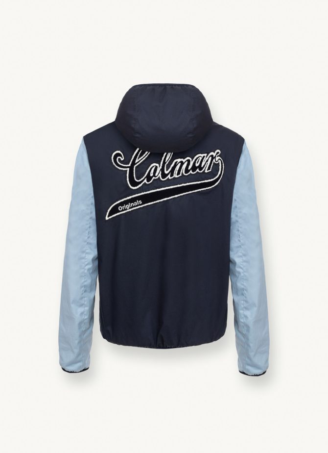 Colour block Varsity cotton jacket - Image 5