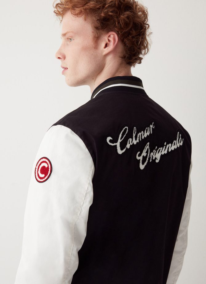 Varsity colour-block cotton bomber jacket - Image 3