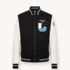Varsity colour-block cotton bomber jacket - Image 4