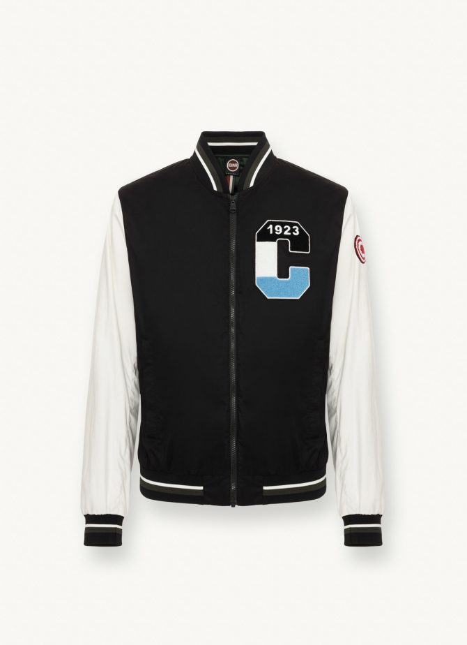 Varsity colour-block cotton bomber jacket - Image 4