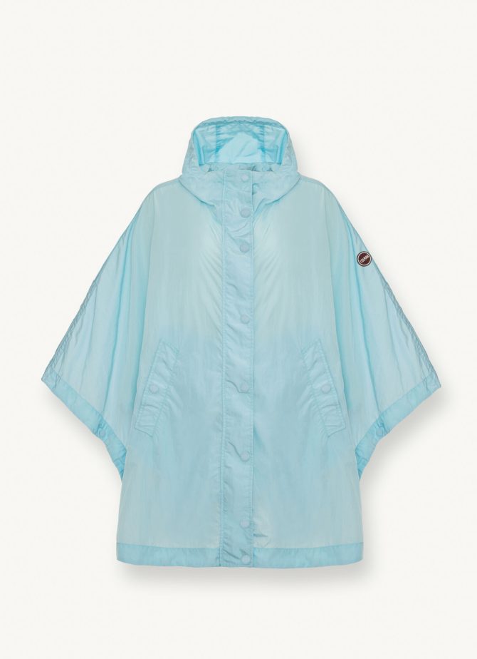 Crinkle fabric cape with hood - Image 4