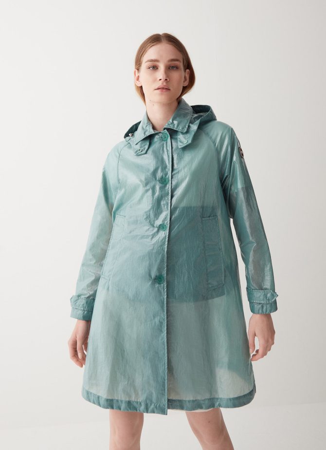 Oilskin jacket with detachable hood - Image 2