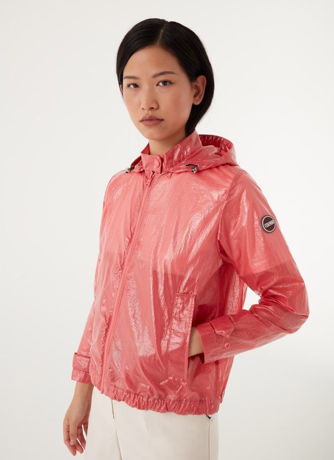 Waxed jacket with detachable hood