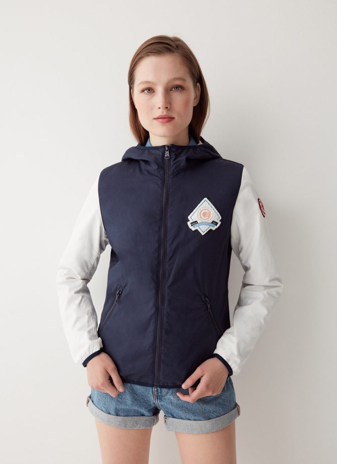 Colour block Varsity cotton jacket - Image 3