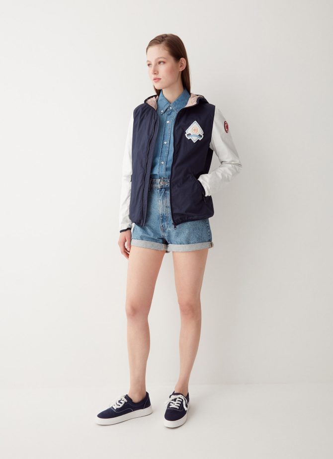 Colour block Varsity cotton jacket - Image 2