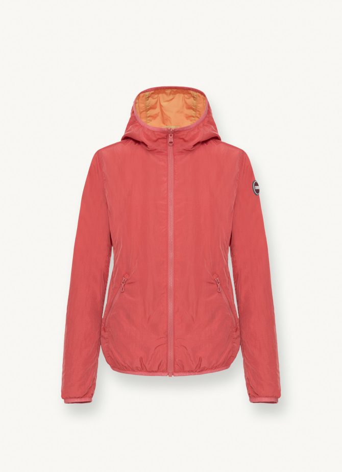 Reversible crinkle jacket with hood - Image 4