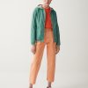 Reversible crinkle jacket with hood