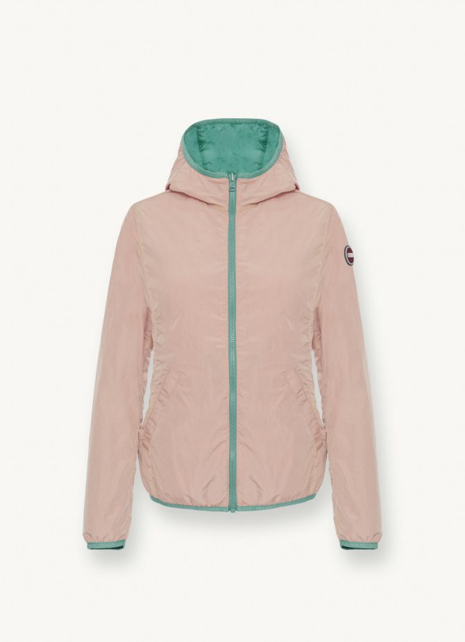 Reversible crinkle jacket with hood - Image 6