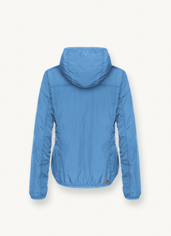 Reversible crinkle jacket with hood - Image 5