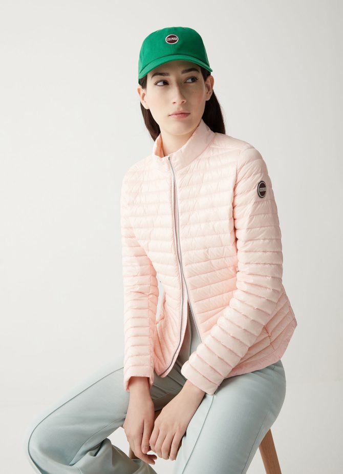 Rounded hem down jacket