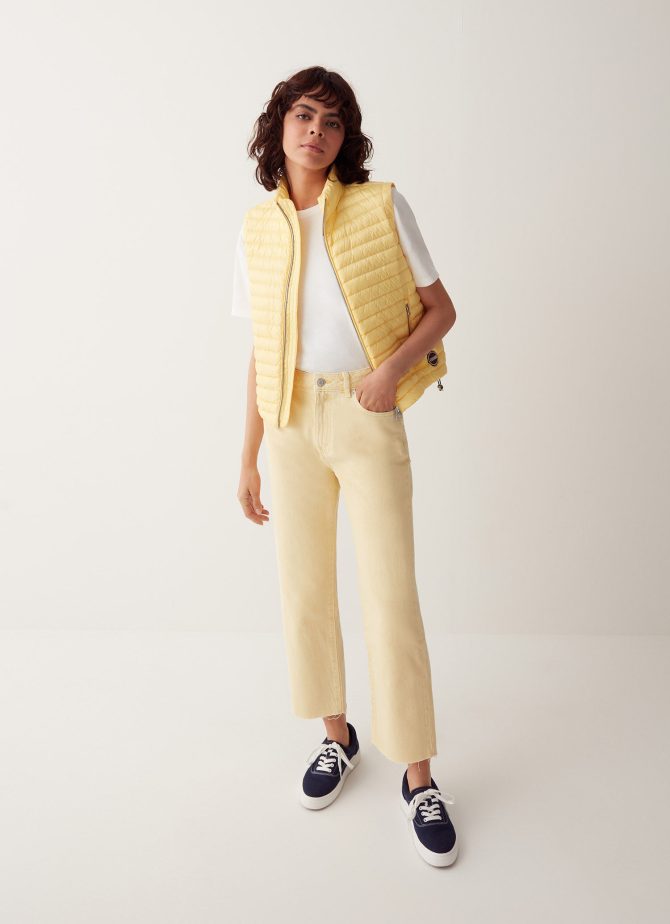 Down gilet with drawstring at the bottom - Image 2