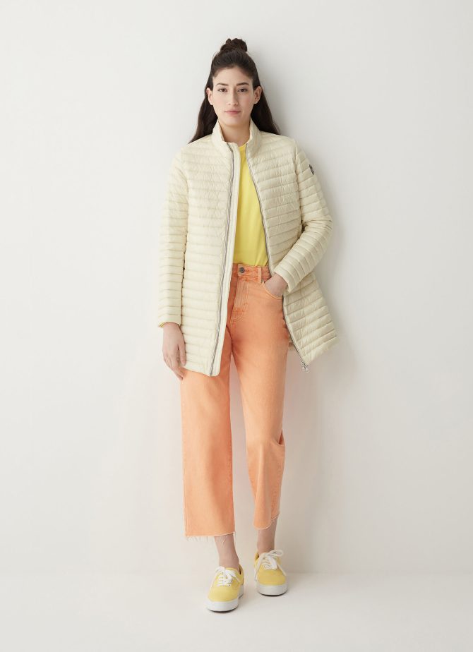 Long down jacket with drawstring at the bottom - Image 3