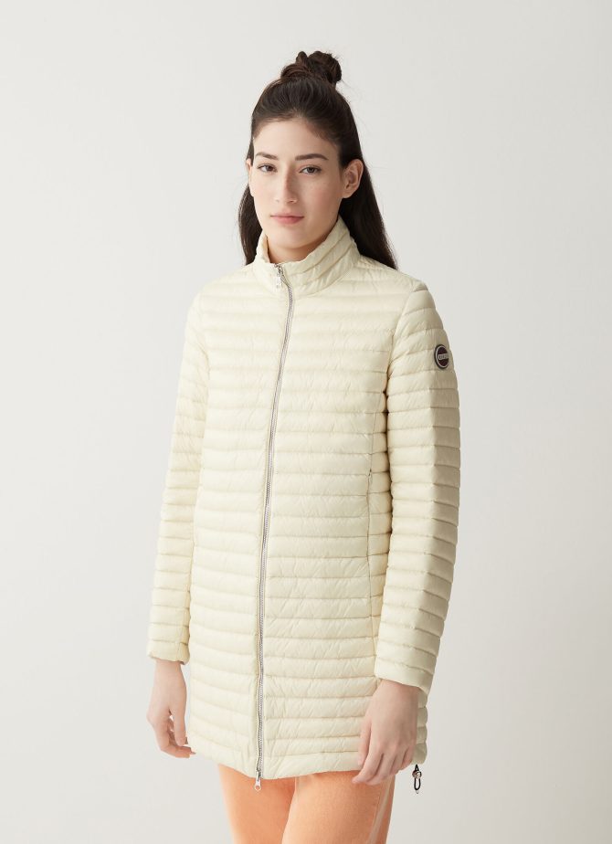 Long down jacket with drawstring at the bottom - Image 2
