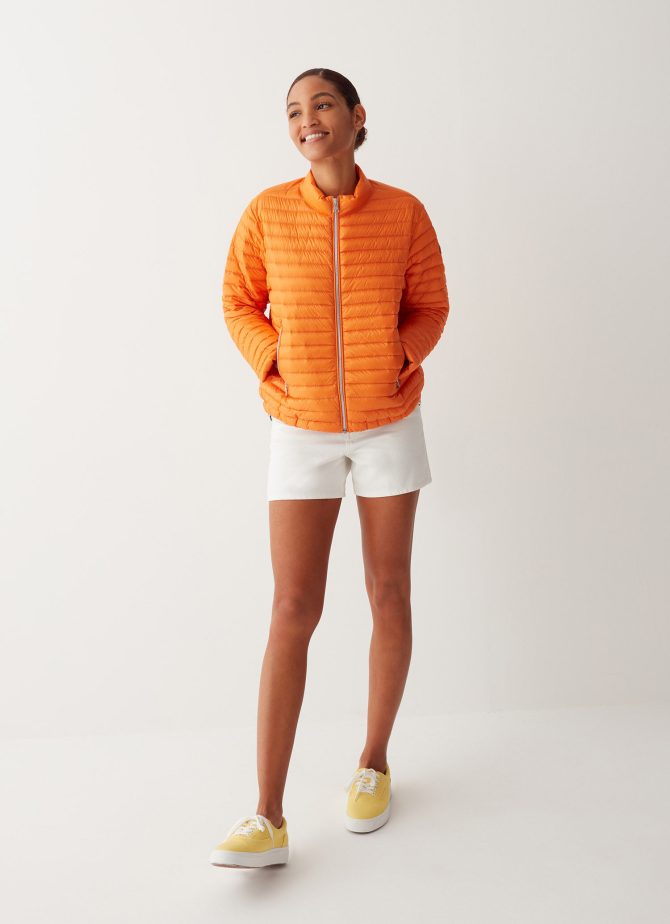 Down jacket with drawstring at the bottom - Image 3