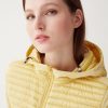Semi-quilted jacket with combination of fabrics - Image 2