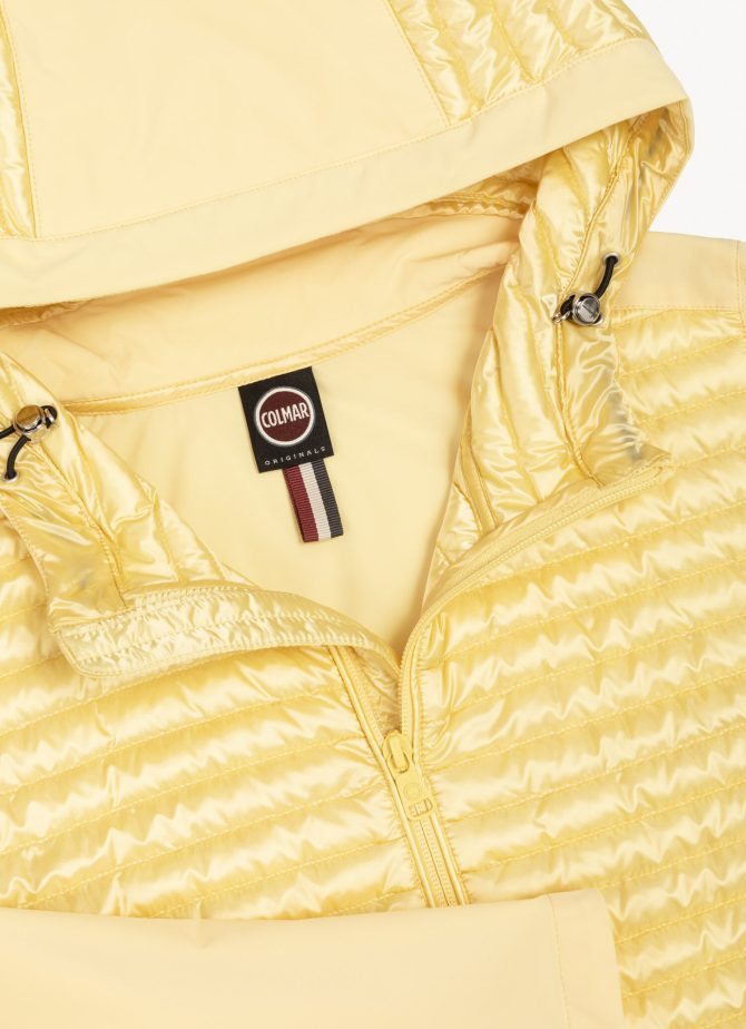 Semi-quilted jacket with combination of fabrics - Image 6