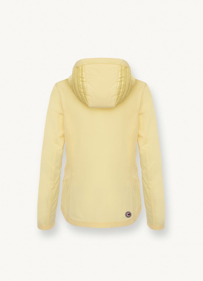 Semi-quilted jacket with combination of fabrics - Image 5