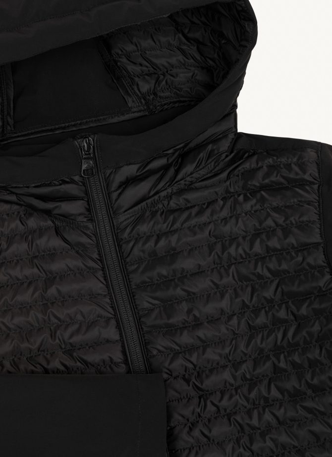Semi-quilted jacket with combination of fabrics - Image 6