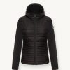 Semi-quilted jacket with combination of fabrics - Image 4