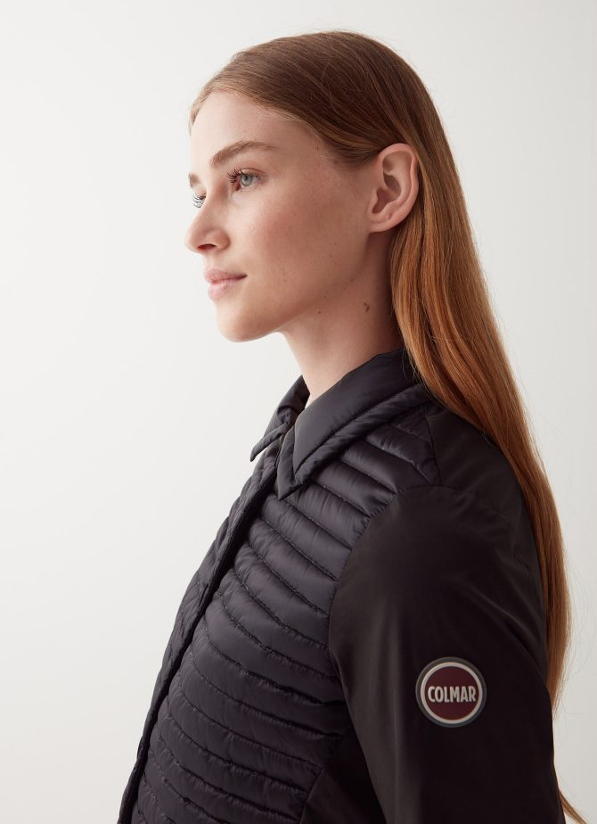 Jacket with shirt collar and 4-hole buttons - Image 3