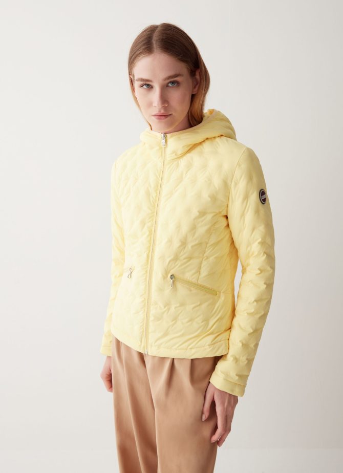 Down jacket with drawstring at the bottom - Image 3