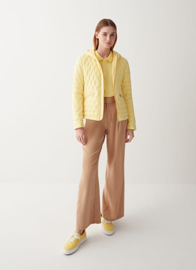 Down jacket with drawstring at the bottom - Image 2
