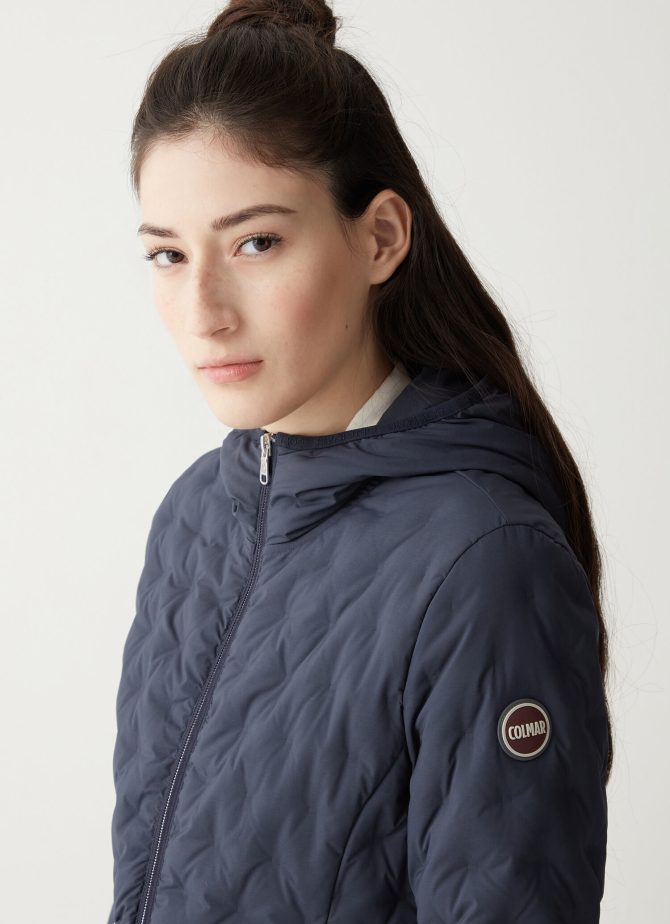 Down jacket with drawstring at the bottom - Image 3
