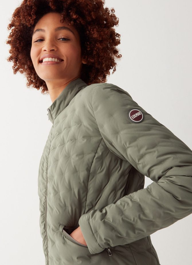 Down jacket with stamp quilting. - Image 3
