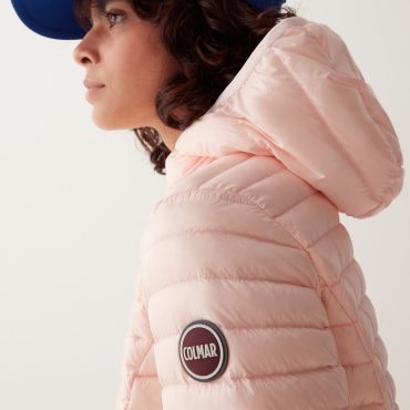Sporty hooded downjacket