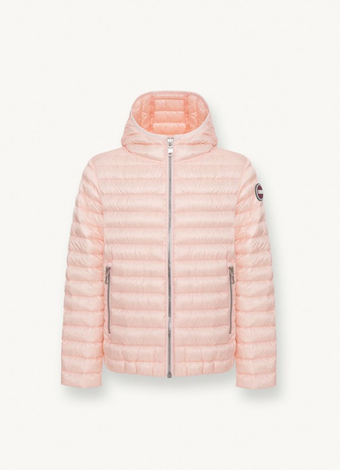 Quilted down jacket with hood - Image 4