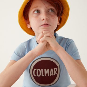 Cotton T-shirt with maxi Colmar logo