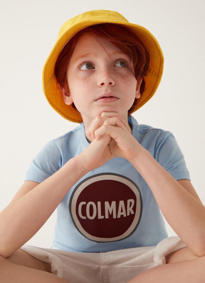 Cotton T-shirt with maxi Colmar logo